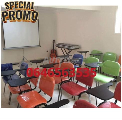 كرسي مع طابلة كتابة table en bois et plastique 