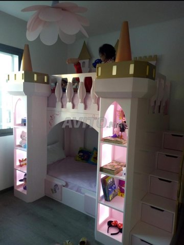 Lits superposés Chateau Princesse