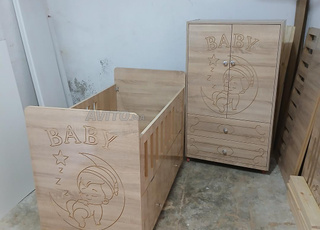 lit bébé mdf 