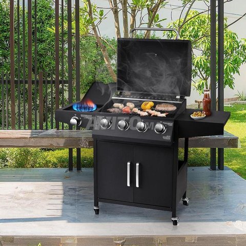 SUPER BARBUCUE A GAZ 5 BRULEURS -Anthracite-