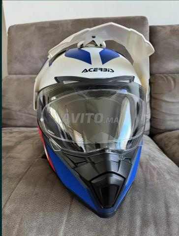 Casque moto cross UFO Acerbis  bleu - XL  intercom