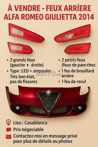 Pare-choc avant Alfa Romeo Giulietta  Bon état