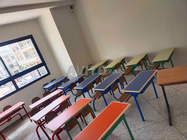 table scolaire et chaises semi métallique 