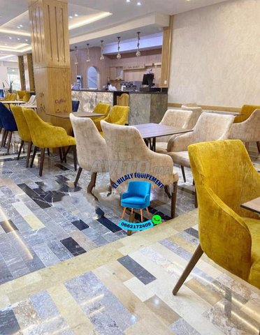  les chaise de café multi couleur 