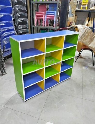 Rangement scolaire en Bois 12 cases 