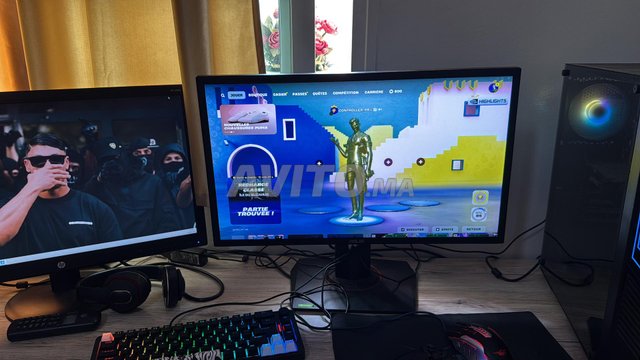 pc bureau gaming avec 2 ecran