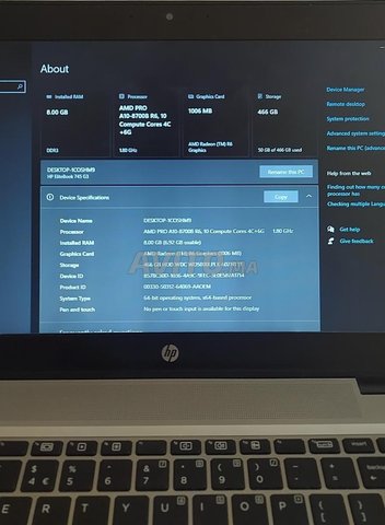 PC Portable ''HP Elitebook 745 G3''