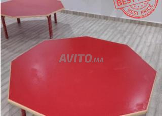 Table octogonale pour maternelle et primaire