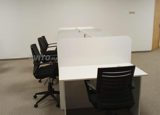 Marguerite\Bureau Multipostes avec caisson en bois