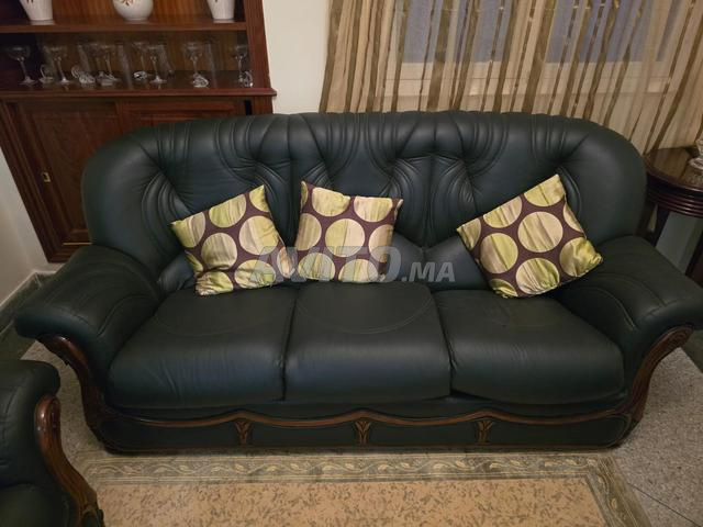 Ensemble fauteuils cuir - 3 pieces - 2