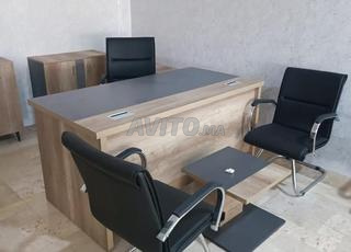 Bureau SAVAN avec retour et caisson mobile