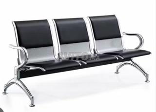 Banquette de réception 3 places en cuir