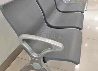 Banquette de réception 3 places chromé