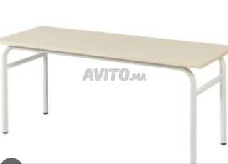 Table Scolaire biplace tub carré 