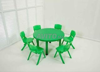 طاولة مدرسية من البلاستيك PVC لرياض الأطفال