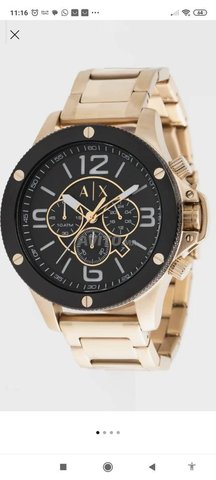 montre armani exchange gold