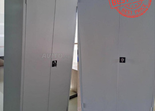 Armoire haute métallique avec 2 portes battante