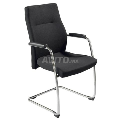 Fauteuil de bureau en simili cuir avec roulette  - 2