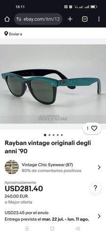 Ray-Ban Wayfarer Vintage B&L USA