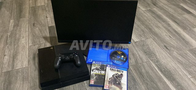 PS4 avec manette 3 jeux et ecran philips 75 Hz FHD