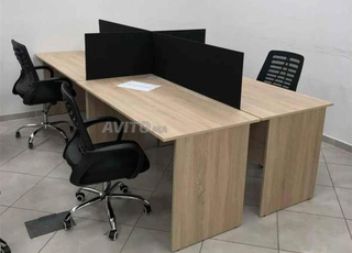 BUREAU BENCH MARGUERITES EN BOIS MDF  