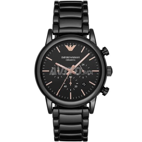 Armani bracelet de montre AR1509 Céramique Noir