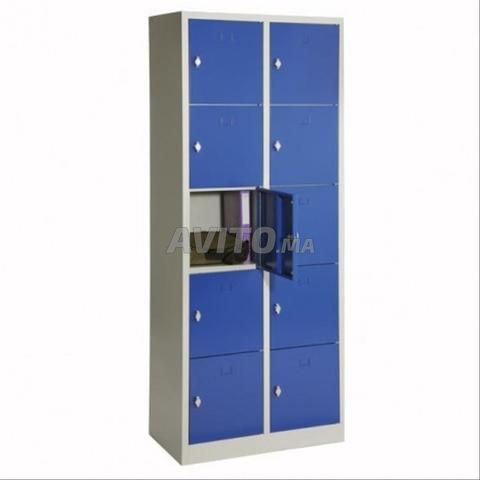 Vestiaire métallique monobloc 9portes enmétallique