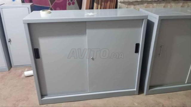 armoire métallique avec 2 porte coulisse - 2