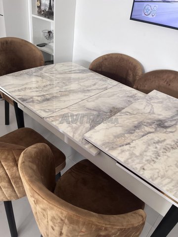 Salle a manger extensible avec 6 chaises