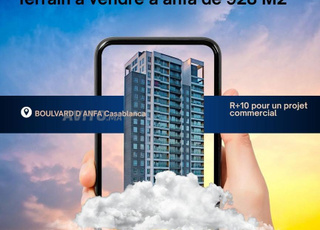 📍 Terrain à Vendre à Anfa  Projet Commercial R10