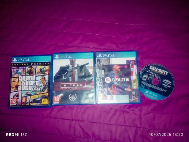 4 cd ps4 très bonne état (n9ad m3ak taman)