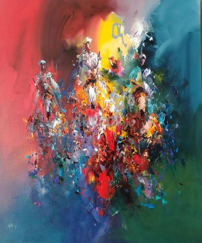 Vente des tableaux de l'artiste Lahmer à Rabat  - 2