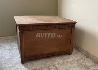 meuble rangement bois noyer 