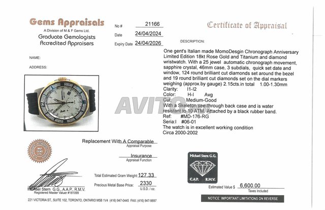 Momodesign  titanium body automatic Diamond 