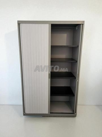 Armoire haute Steelcase bi-color grise 120x200cm - 2