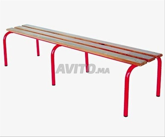 Banc scolaire avec dossier