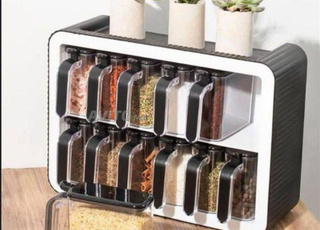 علبة تنظيم توابل للمطبخ 