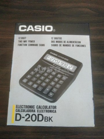 Calculatrice originale Casio D-20D BK à vendre 