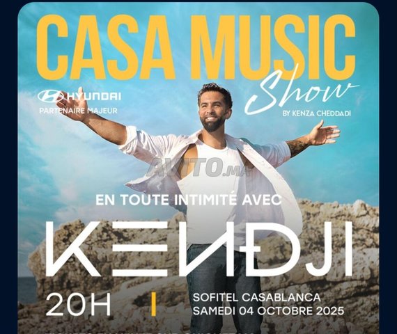Ticket concert Kendji à Casablanca 