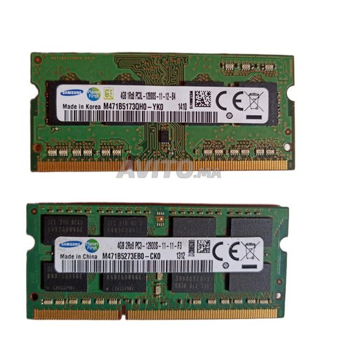 2 RAM samsung 4 Gb pc portbale