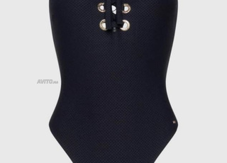 maillot une piéce TOMMY HILFIGER bleu nuit 