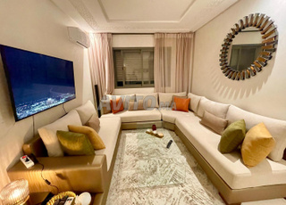 salon moderne, simili cuir, tissu neuf