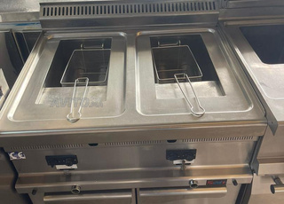 friteuse simple double meuble posable gaz elec