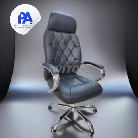 Fauteuil de bureau ensimili cuir chaise opérateur  - 2