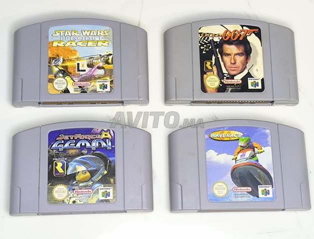 4 jeux Nintendo 64 Testè original 