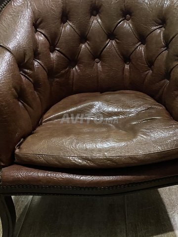 Salon en vrai cuir 