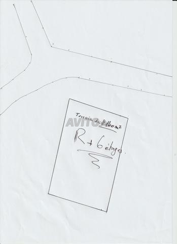 أرض 2171م2 طابق أرضي + 6  38م عين السبع الدار البيضاء