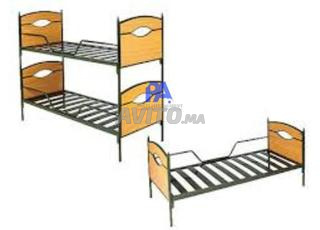 Lit métallique double