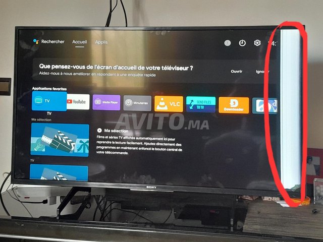 tv sony brava en panne. afficheur inopérant. 