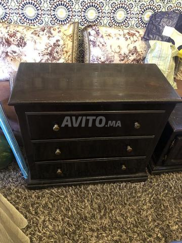 Salon marocain en bois avec table – bon état - 2